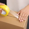 Transparent tape, high viscosity, not easy to break, large wide yellow tape, express packaging and sealing tape, widened sealing tape Item Picture